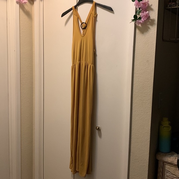 Tiffany & Grey yellow midi dress - Picture 2 of 3